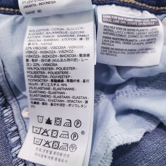 Levi Mid-rise skinny jeans size 22w - Picture 7 of 7